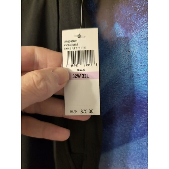 Izod Golf Black Swing Flex Pants Size 32X32 NWT - Picture 2 of 9